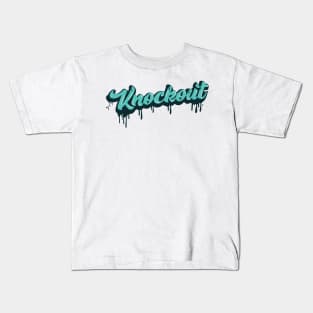 KNOCKOUT DRIP (blue) Kids T-Shirt